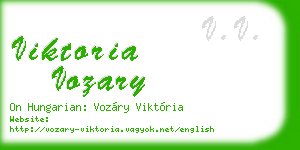 viktoria vozary business card