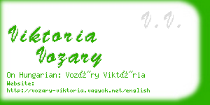 viktoria vozary business card